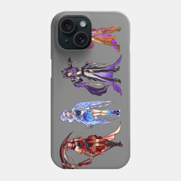 RWBY Art Nouveau Team 2 Phone Case by kaemcspadden@gmail.com