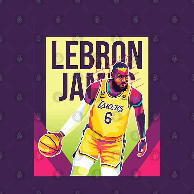 lebron james pop art by cool pop art house