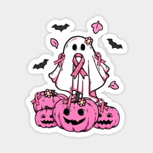 breast cancer boo pumpkin halloween Magnet