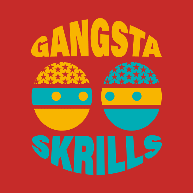 KITE Yellow & Blue Gangsta Skrills Printed by kitebrand