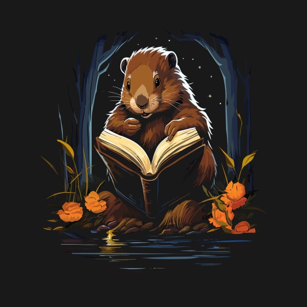 Beaver Reads Book by JH Mart