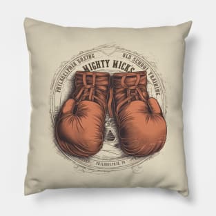 Mighty Mick's Boxing Gym - Vintage Design Pillow