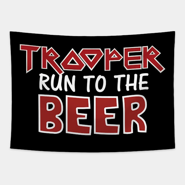 Run to the beer Tapestry by martinyualiso