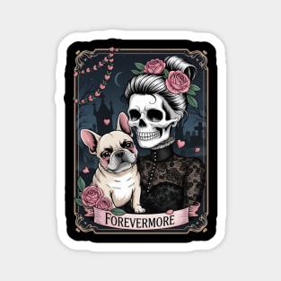 Forevermore Skeleton Bulldog Lovers Magnet