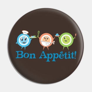 Mid century retro dish girls woman French chef bon appetit Pin