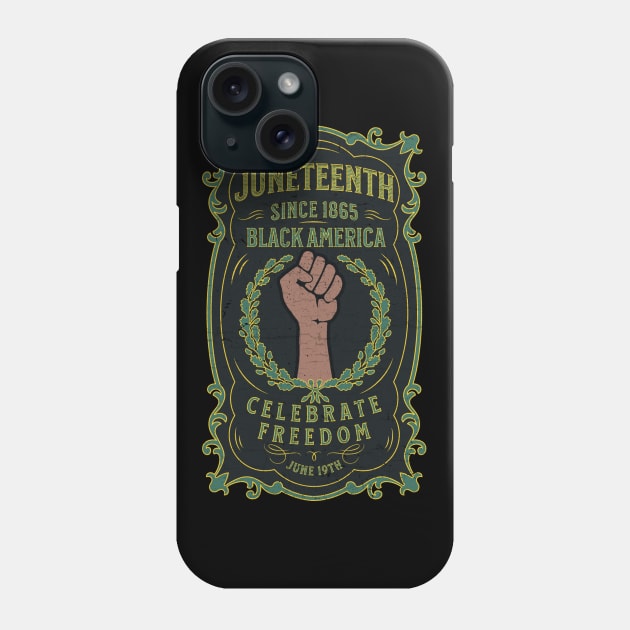 Juneteenth Phone Case by valentinahramov