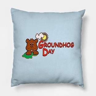 Groundhog Day Pillow