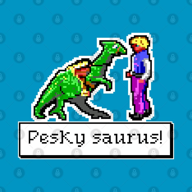 Pesky Saurus! by awesomonster