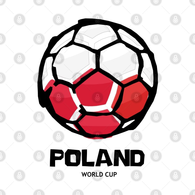 Poland Football Country Flag by KewaleeTee