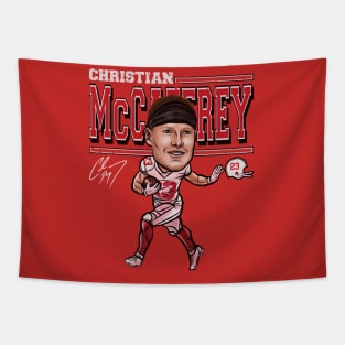 Christian McCaffrey San Francisco Cartoon Tapestry