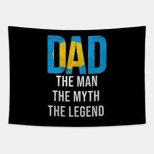 Palauan Dad The Man The Myth The Legend - Gift for Palauan Dad With Roots From Palauan Tapestry