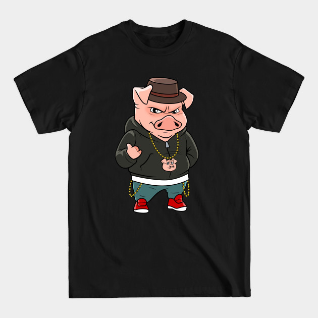 Disover Hog Wild - Rapper Pig - T-Shirt