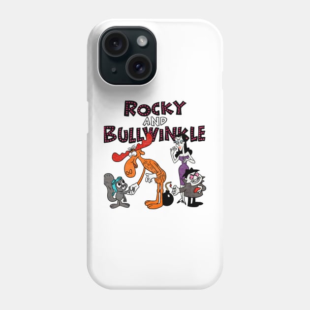 Funny Men Cartoons With Friends Phone Case by Hamsa Merch