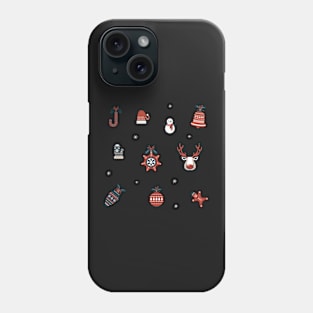 Christmas stickers Phone Case