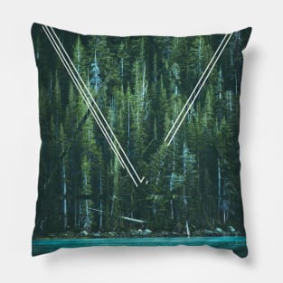 Pines x Geometric Design Pillow