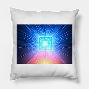 Quantum computer, electronic circuitry (F012/6646) Pillow