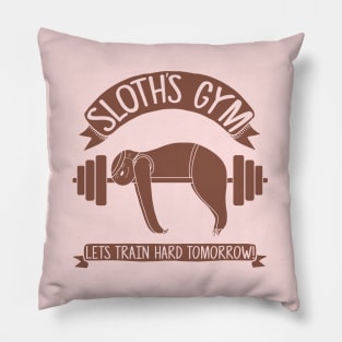 Sloths love Gym Pillow