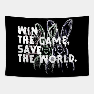 Win the Game, Save the World Tapestry