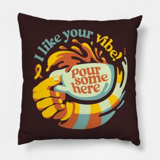 Good Vibes Coffee Drink Pillow