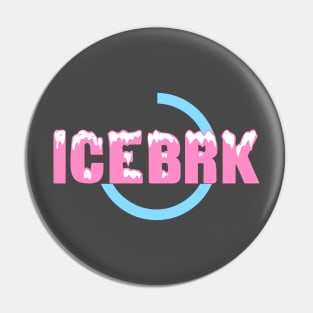 IceBrk Logo (Light Pink/Light Blue) Pin