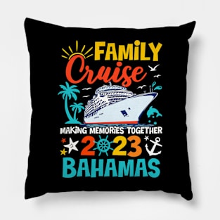 Bahamas Cruise 2023 Family Friends Group Vacation Pillow