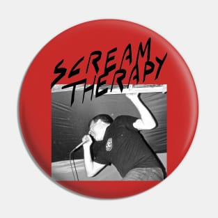 Scream Therapy Podcast Screamer block design Pin