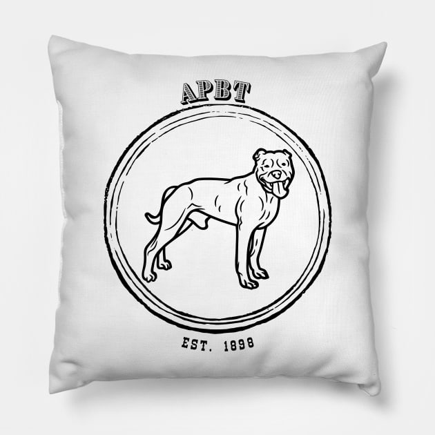 Rustic Logo APBT Pillow by TrapperWeasel