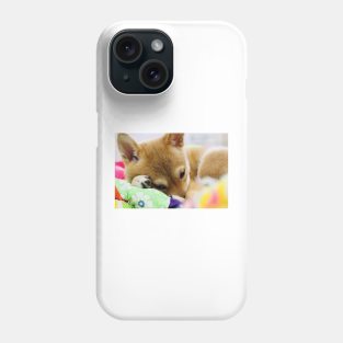 shiba inu red puppy cute Phone Case