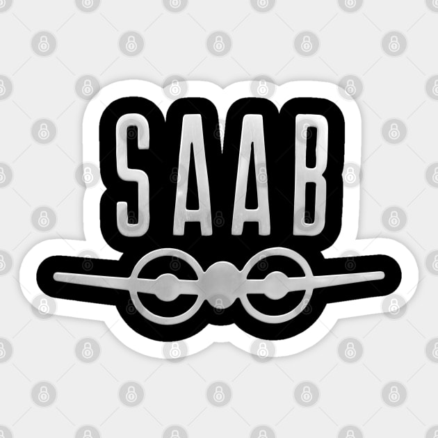 Saab 1960s classic car emblem - Saab - Sticker