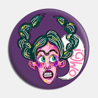 OMG face girl Pin