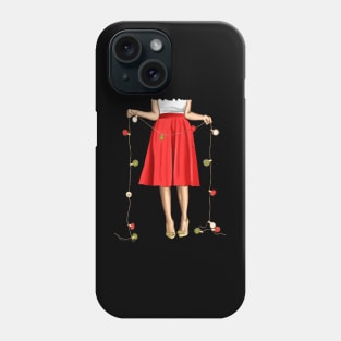 Holding Christmas Lights Phone Case