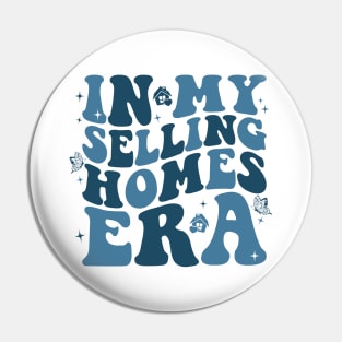 Retro Realtor Real Estate Agent Saying In My Selling Homes Era Pin