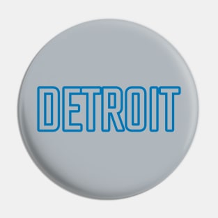 Detroit Lions Colors BACK PRINT Pin