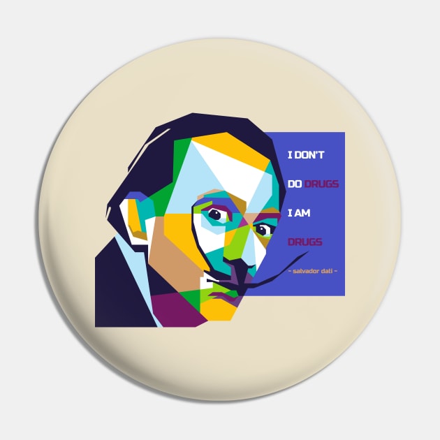 Salvador Dali and best quotes in WPAP Pin by smd90