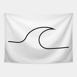 minimal wave design Tapestry