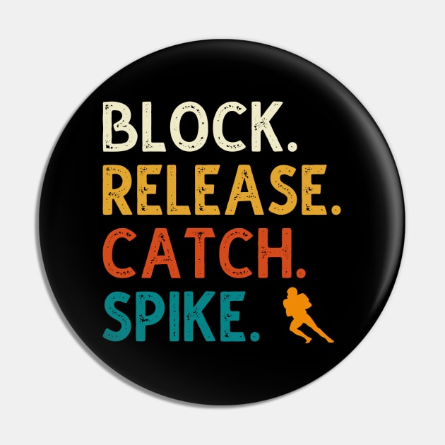 Block Release Catch Spike Pin by DragonTees