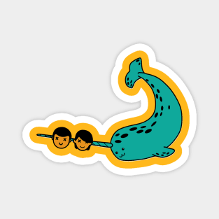 Narwhal and lovers Magnet