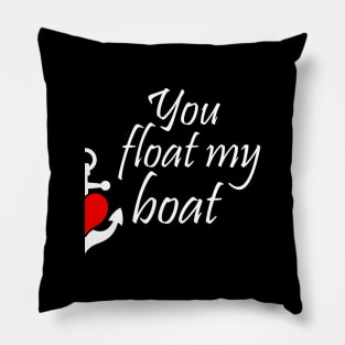 You Float My Boat Couple Matching Pillow