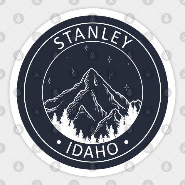 Stanley Mountain City - Idaho State Souvenir Gift - Stanley - Sticker