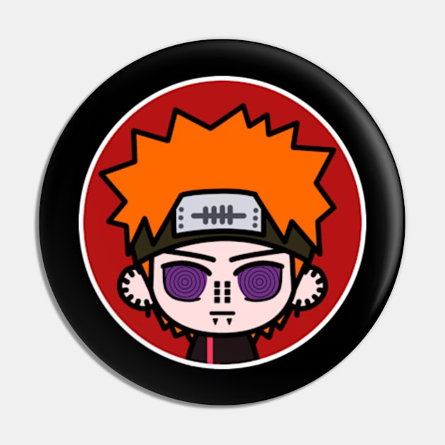 Pain Naruto Chibi Anime Art Pin by louisewearingtee