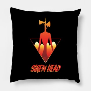 Siren head geometric Pillow