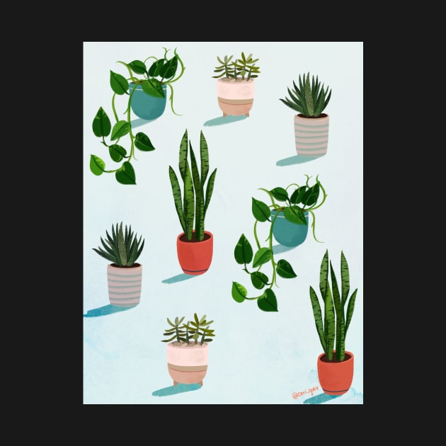 Plant pattern by Carina Guevara