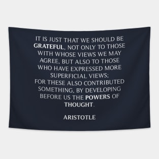 Aristotle Quote Tapestry