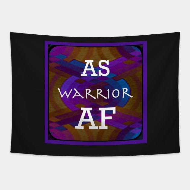 AS Warrior AF Ankylosing Spondylitis Awareness Tapestry by ErinBrieArt