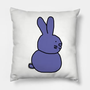 Very Peri Periwinkle Blue Bunny Rabbit Color of the Year 2022 Pillow