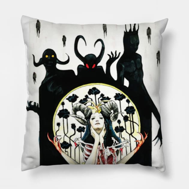 Summon Demons Pillow by linfer