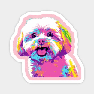 Maltese Pop Art - Dog Lover Gifts Magnet