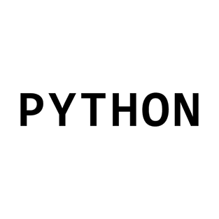 Python programing language simple dark logo T-Shirt