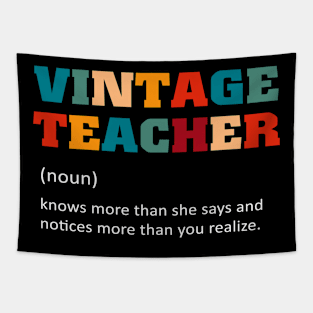 Vintage Teacher Definition Teaching Tapestry