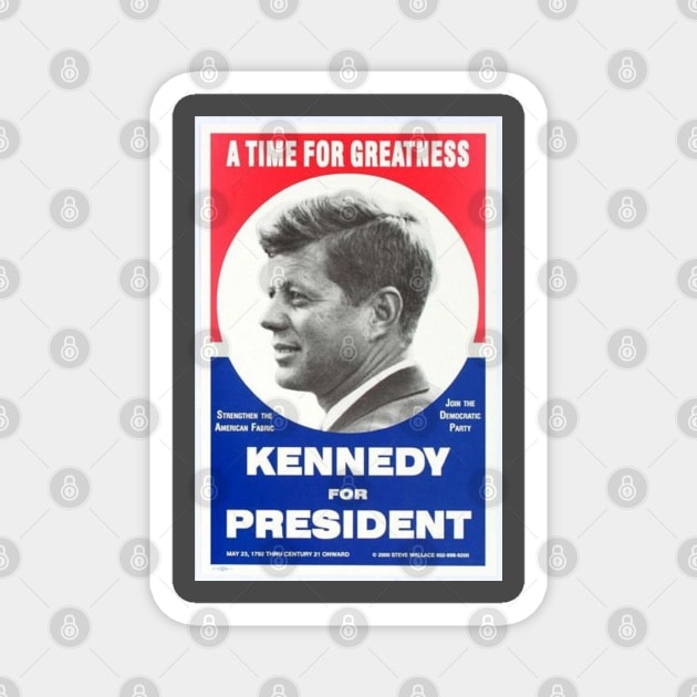 JFK for President 1960 Vintage John F. Kennedy Magnet by Matt's Wild Designs